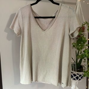 Cream American Eagle T-Shirt
